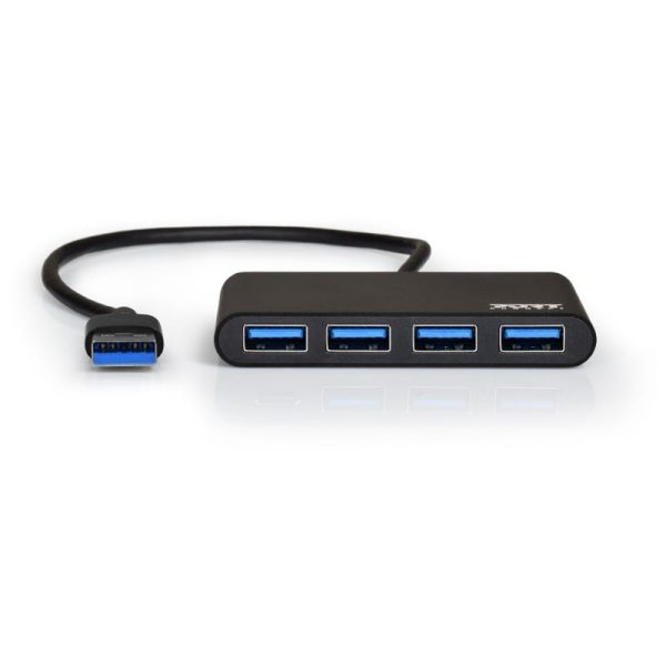 Port USB3.0 to 4 x USB3.0 5Gbps 4 Port Hub - Black - Image 4