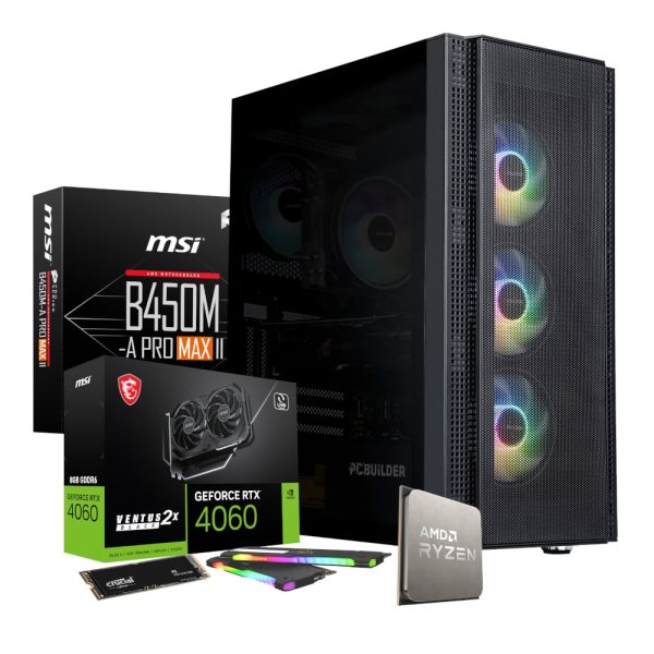 PCBuilder AMD Ryzen 5 5600X BARRICADE Windows 11 Gaming PC - Image 2