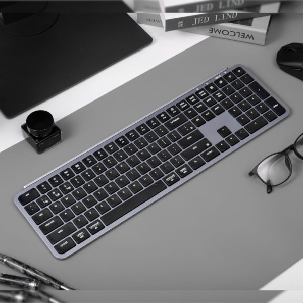 Keychron B6 Pro Ultra-Slim 100% Wireless Keyboard – Space Grey - Image 3