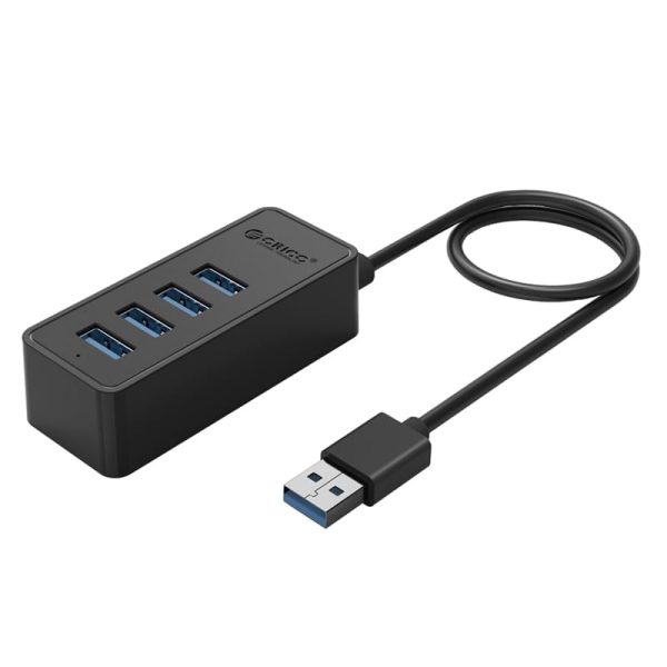 ORICO 4 Port USB3.0 Hub Black|Micro USB Power Adapter Not Included - Black